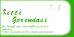 kitti gerendasi business card